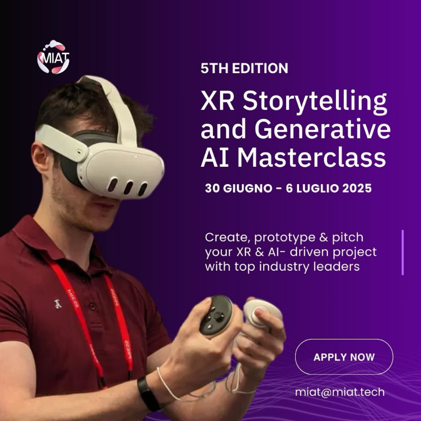 Borsa di Studio | XR STORYTELLING & GENERATIVE AI