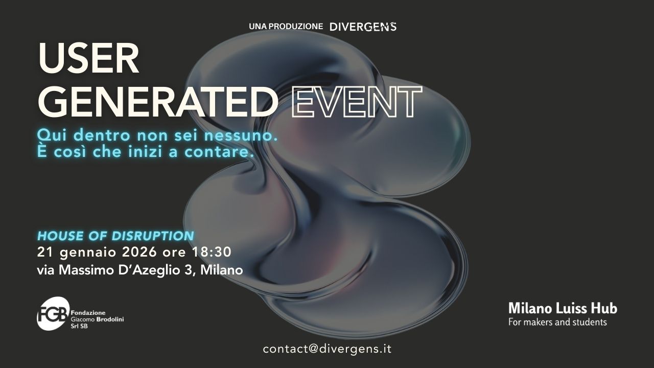 USER GENERATED EVENT: un format senza speaker